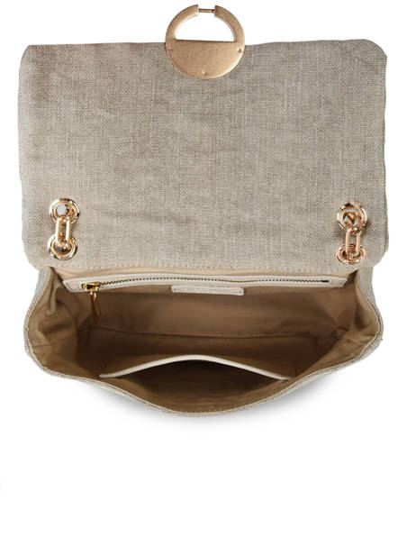 Cross Body Tas Moon Linnen Vanessa bruno moon 70V40329 ander zicht 3